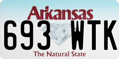 AR license plate 693WTK