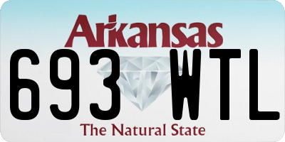 AR license plate 693WTL