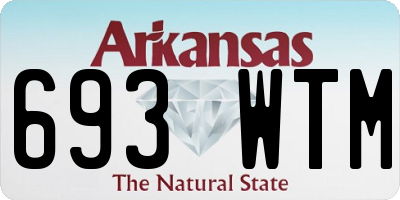 AR license plate 693WTM