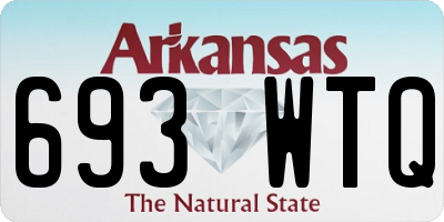 AR license plate 693WTQ