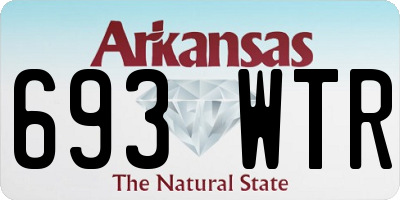 AR license plate 693WTR