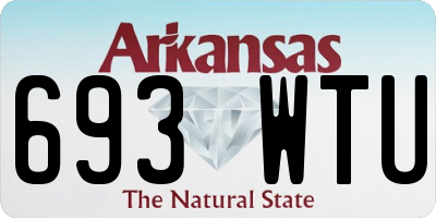 AR license plate 693WTU