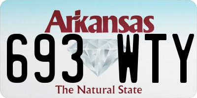 AR license plate 693WTY