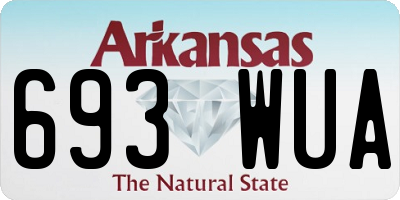 AR license plate 693WUA