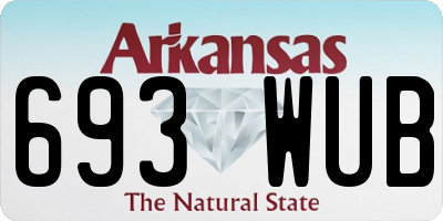 AR license plate 693WUB