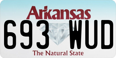 AR license plate 693WUD