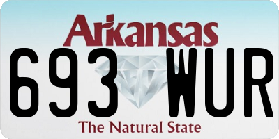 AR license plate 693WUR