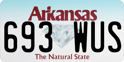 AR license plate 693WUS