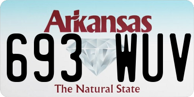 AR license plate 693WUV