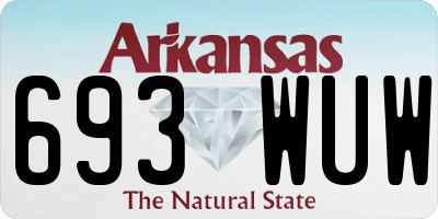 AR license plate 693WUW