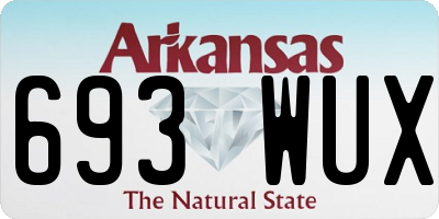 AR license plate 693WUX