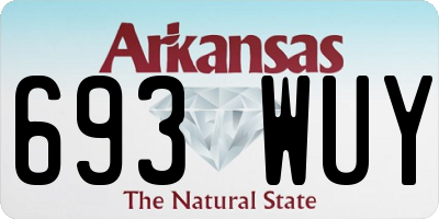 AR license plate 693WUY