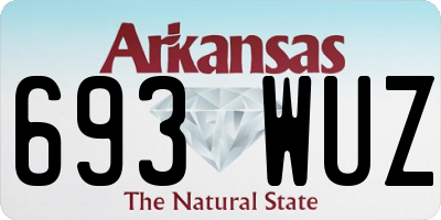 AR license plate 693WUZ
