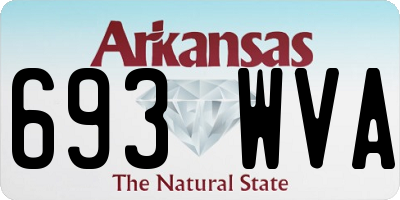 AR license plate 693WVA