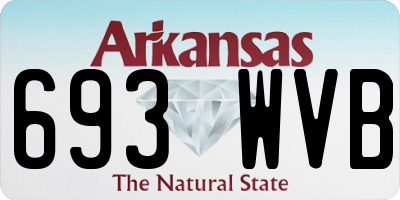 AR license plate 693WVB