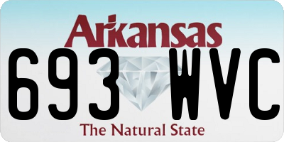 AR license plate 693WVC