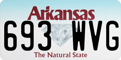 AR license plate 693WVG