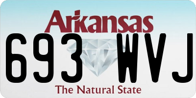 AR license plate 693WVJ