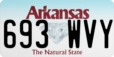 AR license plate 693WVY