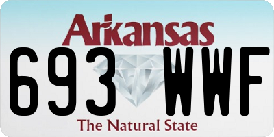 AR license plate 693WWF