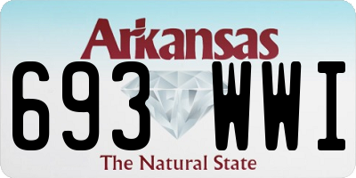 AR license plate 693WWI