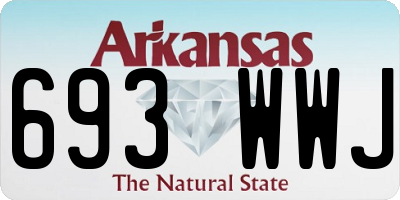 AR license plate 693WWJ