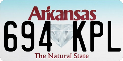 AR license plate 694KPL