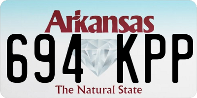 AR license plate 694KPP