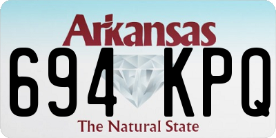 AR license plate 694KPQ