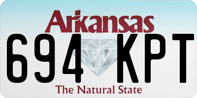 AR license plate 694KPT