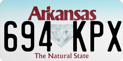 AR license plate 694KPX