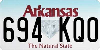 AR license plate 694KQO