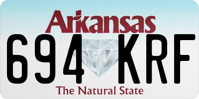 AR license plate 694KRF
