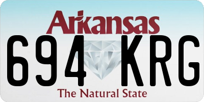 AR license plate 694KRG