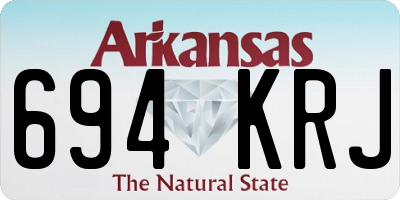 AR license plate 694KRJ
