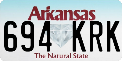 AR license plate 694KRK