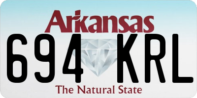AR license plate 694KRL