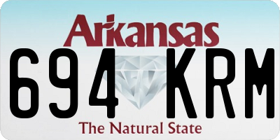 AR license plate 694KRM