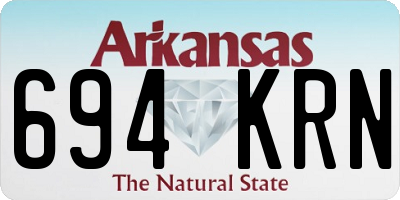 AR license plate 694KRN