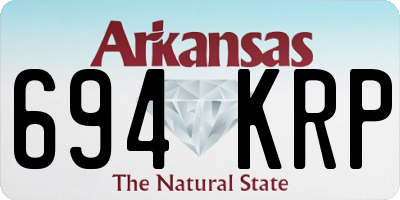 AR license plate 694KRP