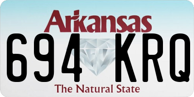 AR license plate 694KRQ