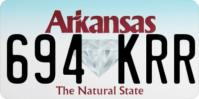 AR license plate 694KRR