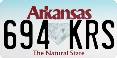 AR license plate 694KRS
