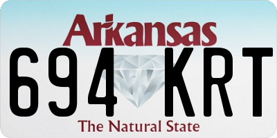 AR license plate 694KRT