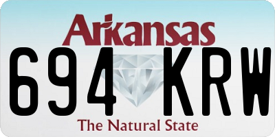 AR license plate 694KRW