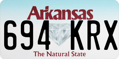 AR license plate 694KRX