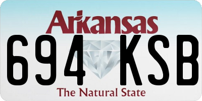 AR license plate 694KSB