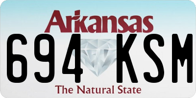 AR license plate 694KSM
