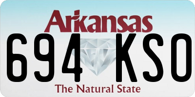 AR license plate 694KSO