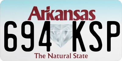 AR license plate 694KSP